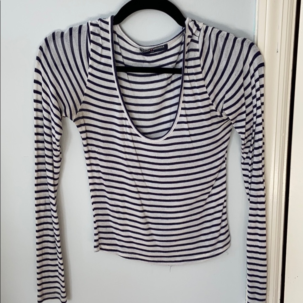 Brandy Melville striped long sleeve top